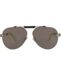 Philipp Plein - Aviator-frame Titanium Sunglasses - Lyst