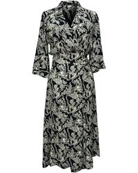 Ba&sh - Printed Midi Wrap Dress - Lyst