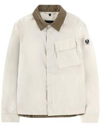 Belstaff - Ground Corduroy-Collar Cotton Jacket - Lyst
