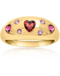 Ross-Simons - Multi-Gemstone Heart Ring - Lyst