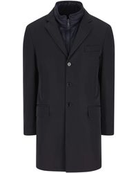 Fay - Double Breasted Coat - Lyst