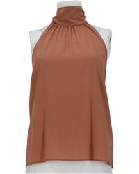 PT Torino - Anita Viscose-Blend High Neck Top - Lyst
