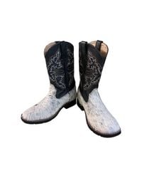 Roper - Hair-On Hide Square Toe Boots - Lyst