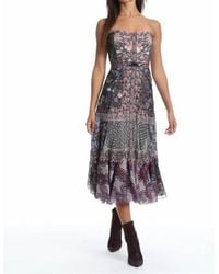Byron Lars Beauty Mark - Textural Lace Bustier Dress - Lyst