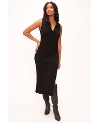 Project Social T - Smooth Operator Collared Sweater Rib Dress - Lyst