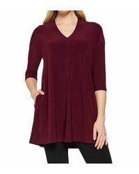 Sympli - V Ruched Tunic Top - Lyst