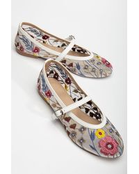 Prologue Shoes - Fauna Mesh Mary Jane Flats - Lyst