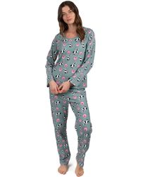 Leveret - Two Piece Cotton Loose Fit Pajamas Cow - Lyst