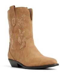 Call It Spring - Sareena Boots Dark Mid Calf Bootie Jzz1209 - Lyst