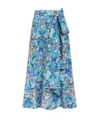Marie Line Multier Marie Oliver Estine Wrap Skirt in Brown | Lyst