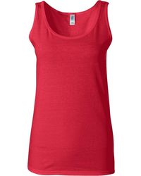 Gildan - Ladies Soft Style Tank Top Vest - Lyst