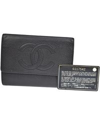 Chanel - Coco Mark Leather Wallet (pre-owned) - Lyst