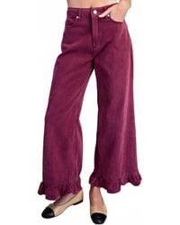 Eesome - Ruffle Hem Pants - Lyst