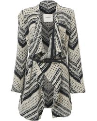 Ba&sh - Ilda Open Knit Belted Cardigan - Lyst
