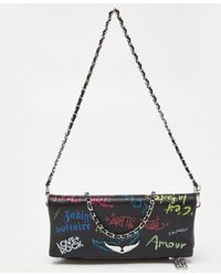 Zadig & Voltaire - Printed Leather Rock Foldover Clutch Bag - Lyst