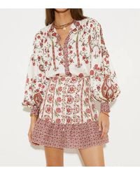 BOTEH - Ceres Long Sleeve Smock Shirt - Lyst
