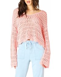 Dex - V-Neck Washed Sweater - Lyst