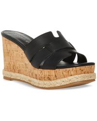 Madden Girl - Martinaa Faux Leather Strappy Wedge Sandals - Lyst