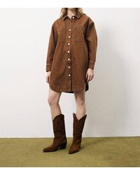 FRNCH - Domitille Buttoned Shirt Mini Dress - Lyst