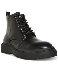 Madden - Auustn Comfort Insole Faux Leather Combat & Lace-up Boots - Lyst