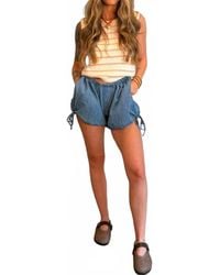 By Together - Knit Striped Sweater Tank With Open Back Tie Straps - Lyst