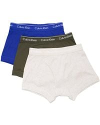 Calvin Klein - Cotton Classic Fit 3-Pack Trunk Boxer Briefs - Lyst
