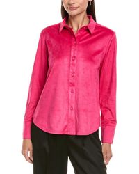 tyler boe - Microsuede Club Shirt - Lyst