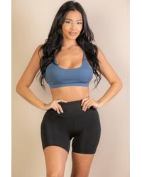 TRUEDAMES - Racerback Cutout Sports Bra - Lyst