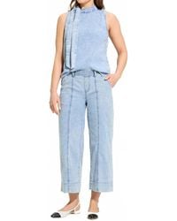 Fdj - Peg Pull-On Wide Crop Trousers - Lyst