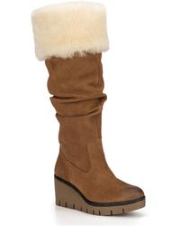 Vintage Foundry - Arabella Suede Tall Knee-high Boots - Lyst