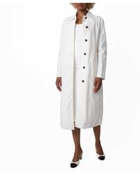Ferragamo - Ferragamo Bright Single-Breasted Dust Coat - Lyst