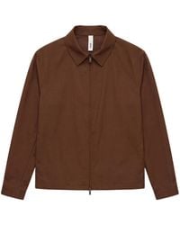 Hevò - Lightweight Wool Blend Verdemare Jacket With Hidden Zip Closure - Lyst