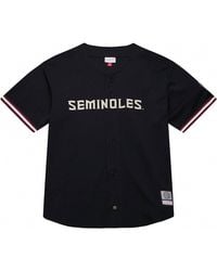 Mitchell & Ness - Fsu Seminoles Mush Button-Up Jersey Shirt - Lyst