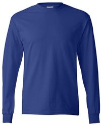 Hanes - Authentic Long Sleeve T-shirt - Lyst