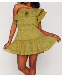 BuddyLove - Sofia One Shoulder Ruffle Mini Dress - Lyst