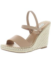 Steve Madden - Mckenzie Faux Leather Strappy Wedge Sandals - Lyst
