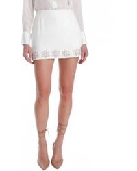 Karina Grimaldi - Kairos Embroidered Mini Skirt - Lyst