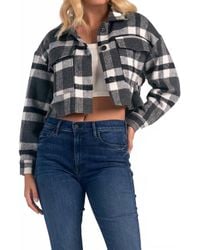 Elan - Button Down Crop Jacket - Lyst