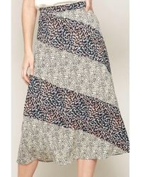 TRUEDAMES - A Floral-Print Woven Midi Skirt - Lyst