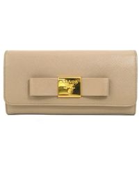Prada - Ribbon Leather Wallet (pre-owned) - Lyst