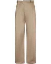 MM6 by Maison Martin Margiela - Relaxed-Fit Trousers With High Waist - Lyst