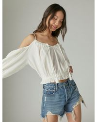 Lucky Brand - Cold Shoulder Lace Top - Lyst
