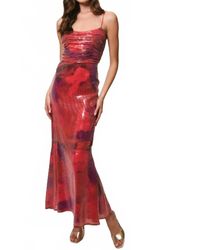 Hutch - Tylia Ruched Maxi Dress - Lyst