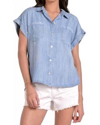 Elan - Button Me Up Top - Lyst