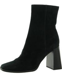Sam Edelman - Ivette Suede Square Toe Ankle Boots - Lyst