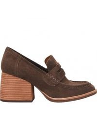 Kork-Ease - Modeste Suede High-Heel Loafer - Lyst