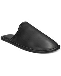 INC - Faux Leather Slip On Slide Slippers - Lyst