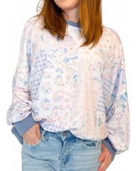 Haptics - Oversized Patchwork Sweatshirt Top - Lyst