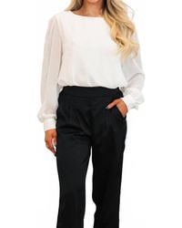 Zenana - Keepsake Chiffon Top - Lyst