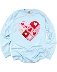 Simply Sage Market - Heart Stitching Patchwork Print - Lyst